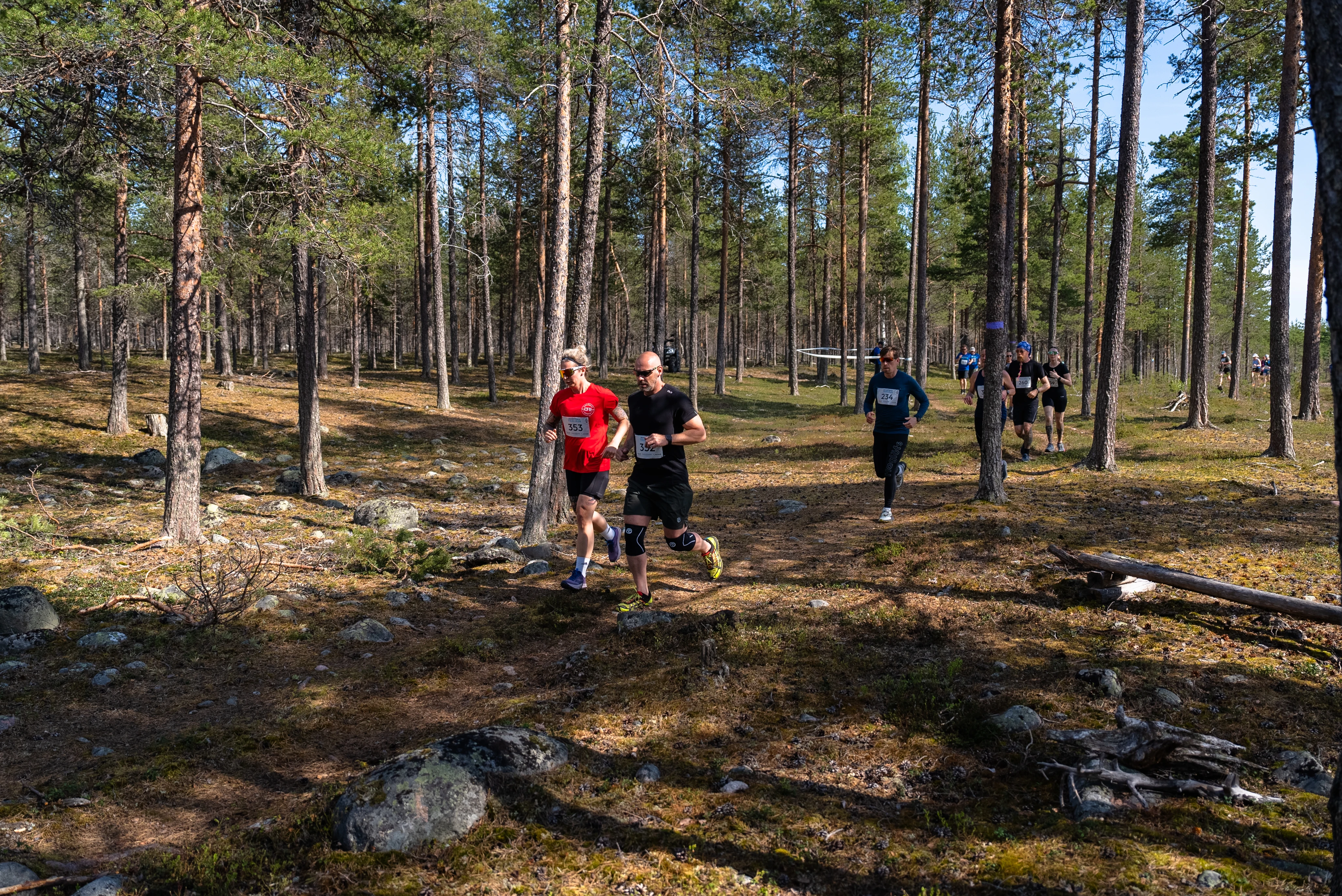 Naturskön loppbild från Seskarö Trailrun